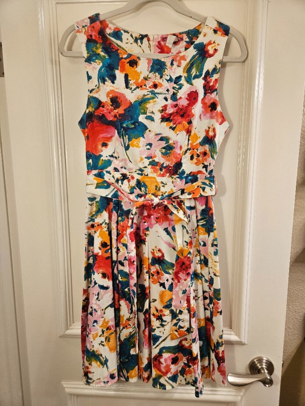 Yumi Kim Multicolor Floral Belted Dress Size M